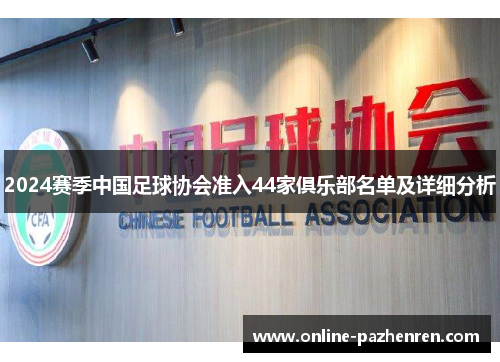 2024赛季中国足球协会准入44家俱乐部名单及详细分析
